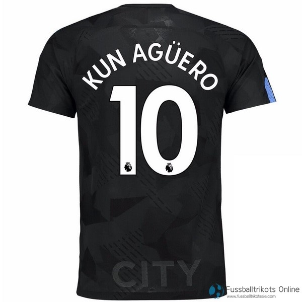 Manchester City Trikot Ausweich Kun Aguero 2017-18 Fussballtrikots Günstig